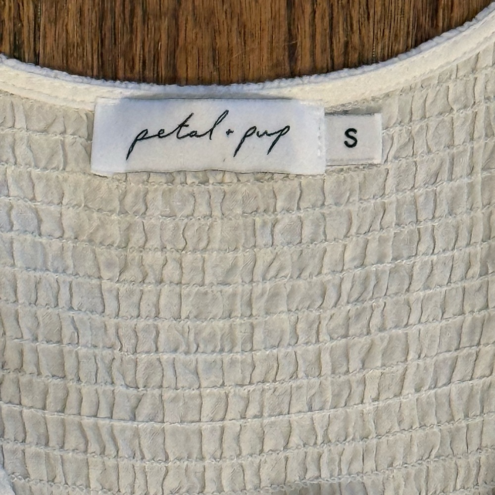 Petal & Pup Cream Puff Sleeve Midi Dress - Picture 3 of 3